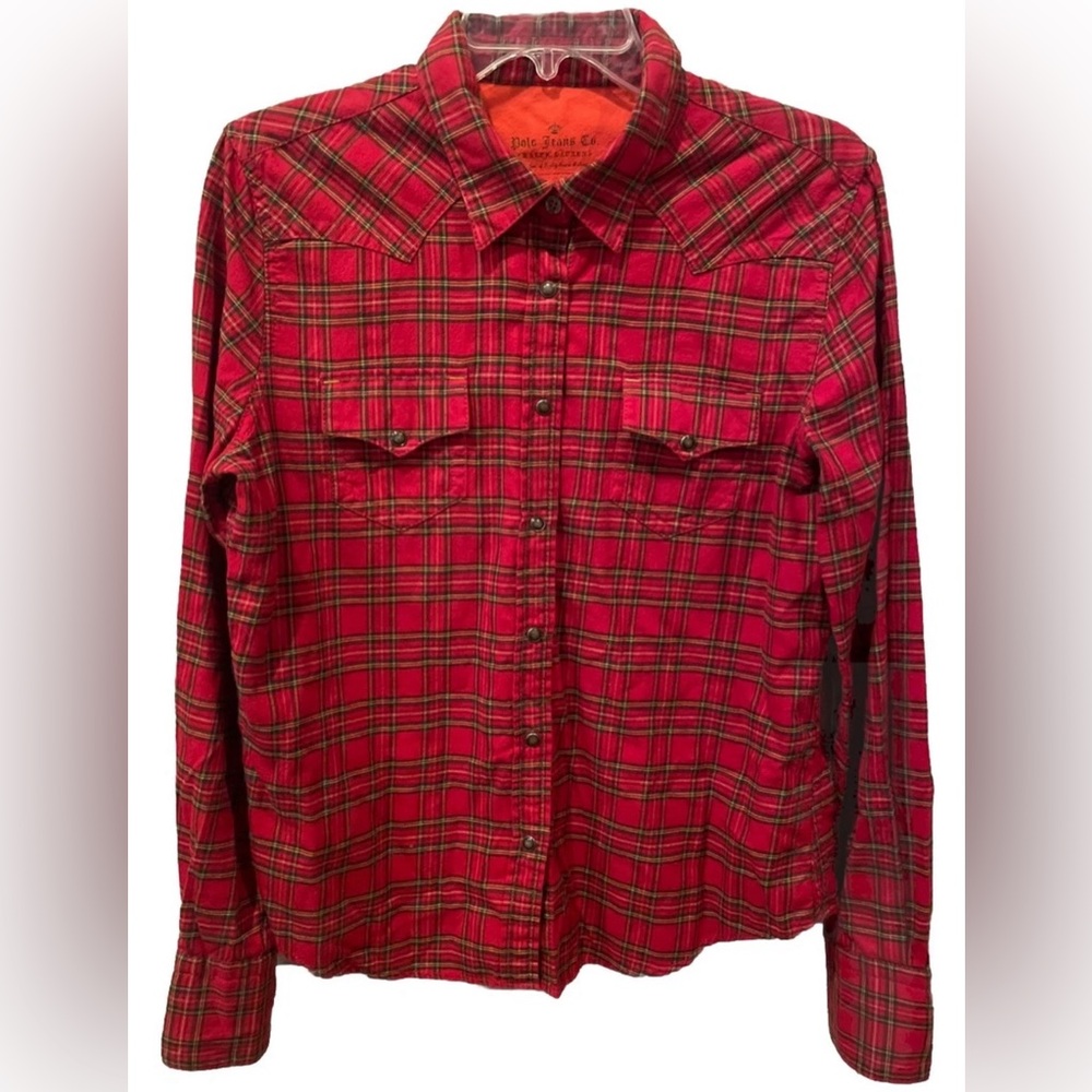 Vintage Polo Ralph Lauren Flannel Shirt Women’s Size Medium